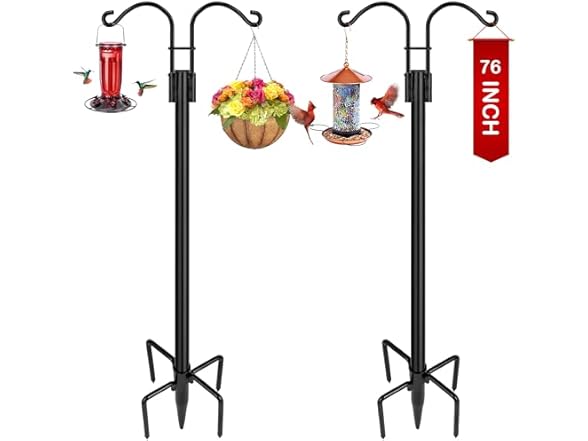 (2 Pack) Double Shepherds Hooks