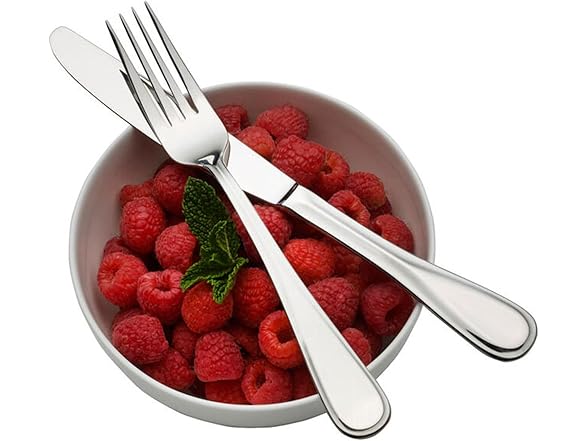 Mikasa Bravo 18.10 45 Piece Stainless Steel Flatware Set, Service for 8