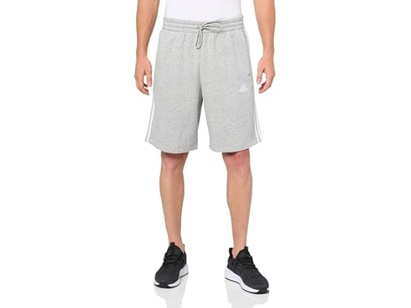 adidas Mens Fleece Shorts Grey (XXS)