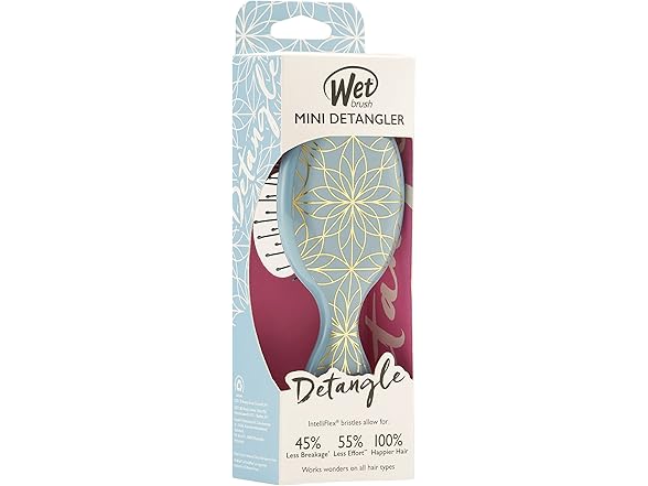 Wet Brush Squirt Detangler Hair Brushes - Lagoon, Geo