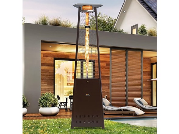 Paragon Outdoor Vesta Flame Tower Heater, 92.5”