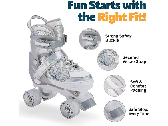 Chicago Skates Glitzy Kids Roller Skates Princess