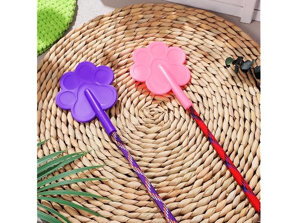 Toddmomy Pet Training Stick, 2Pcs Rubber Cat