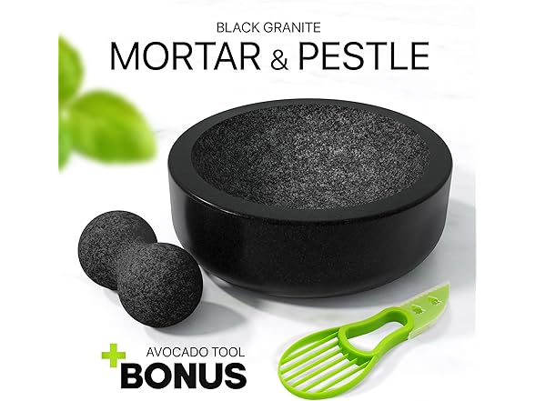 Granite Mortar & Pestle Set