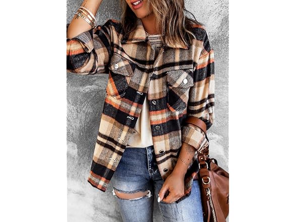 KevaMolly Women (S) Button Down Flannel Shirt