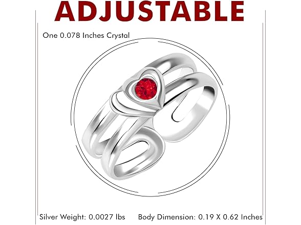 Thai Jewelry Silver Plain Toe Rings