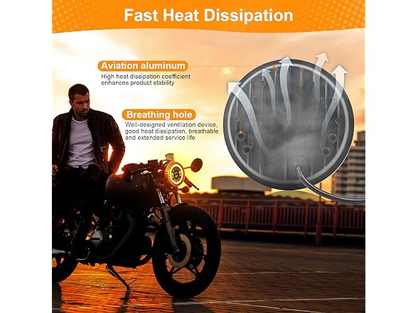 KASLIGHT  5.75 inch LED Headlight Motorcycle