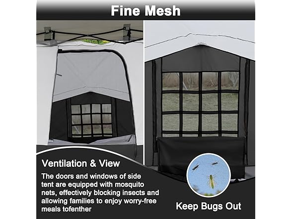 KAMPKEEPER 2 Person Canopy Side Tent