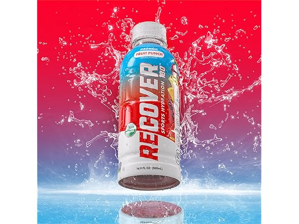 12PK RECOVER 180 Organic Sports Drink Fruit Punch