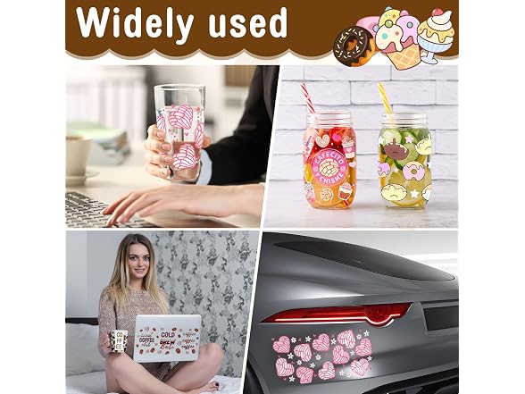 UV DTF Cup Wrap Transfer Stickers for