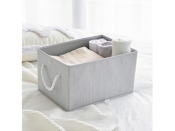 Sukkiri Collapsible Storage Bin 2-Pack, Gray