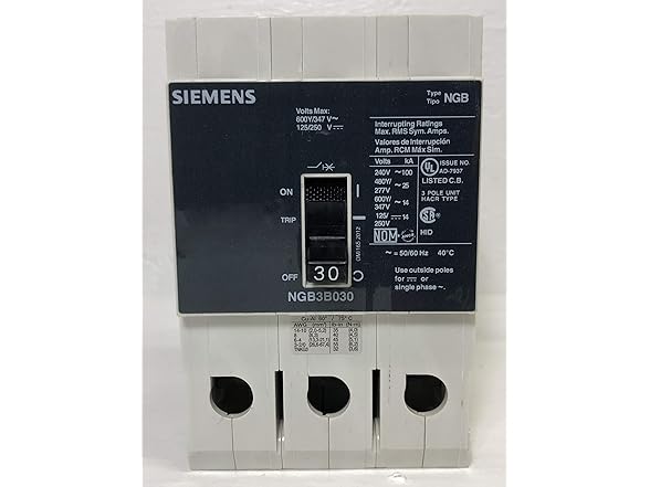SIEMENS NGB3B030 30A 480V 3P 25K 