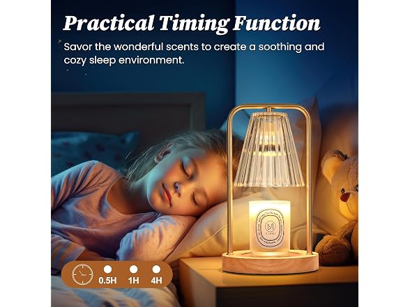 Candle Warmer Lamp with Timer, 2 Pack
