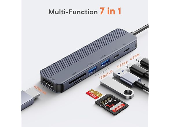GUSGU 7-in-1 USB-C Hub