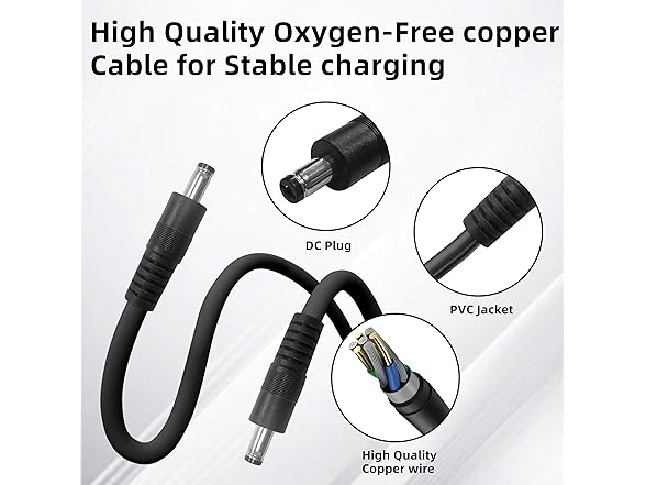 RBSKTECH DC5521 Power Extension Cable