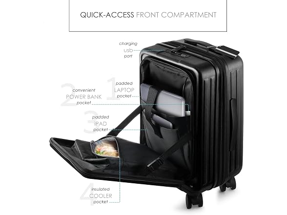 TravelArim Expandable, Black, 22 Inch
