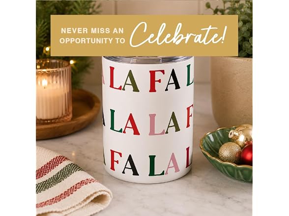 Slant Tumbler Christmas or Fall