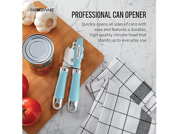 Farberware Pro 2 Can Opener, Aqua Sky, One Size