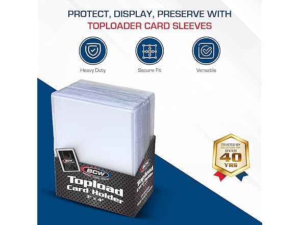 BCW 3x4 Topload Card Holder - Standard
