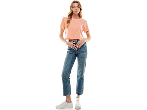 Loving People Women (S) 100% Cotton Crop T-Shirt