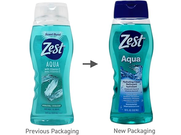 Zest Hydrating Body Wash - Aqua