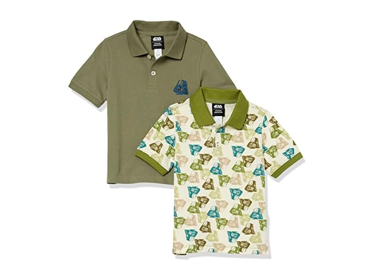 Amazon Essentials Disney Boys Pique Polo Shirts 2 Pk - Gallery 6