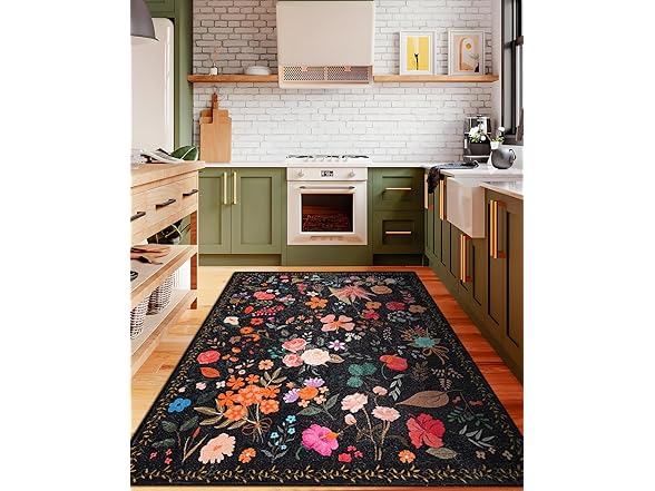 CRYPTOLITE Boho Washable Area Rug 5x7