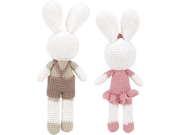 Enesco Woolie Luca and Luna the Bunnies 2-Piece