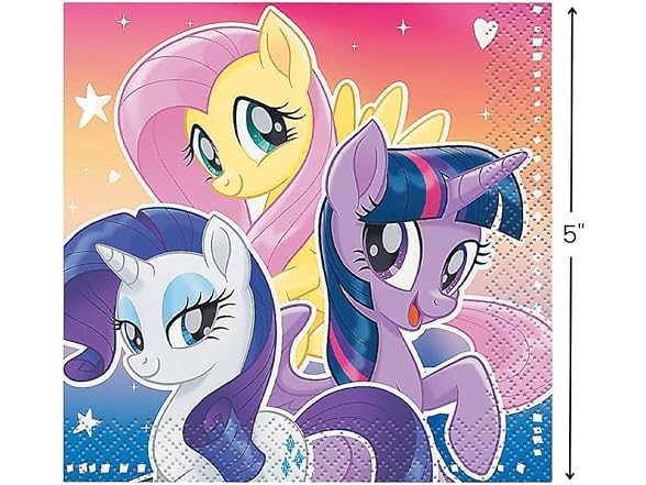 Fun Express - My Little Pony Beverage Napkins