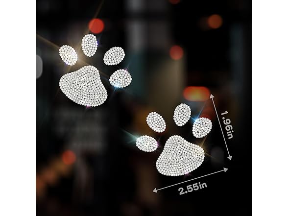 Murimt 2Pcs Car Bling Stickers