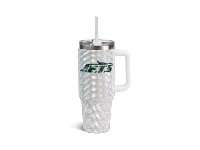 JETS White Bling Tumbler (40oz)