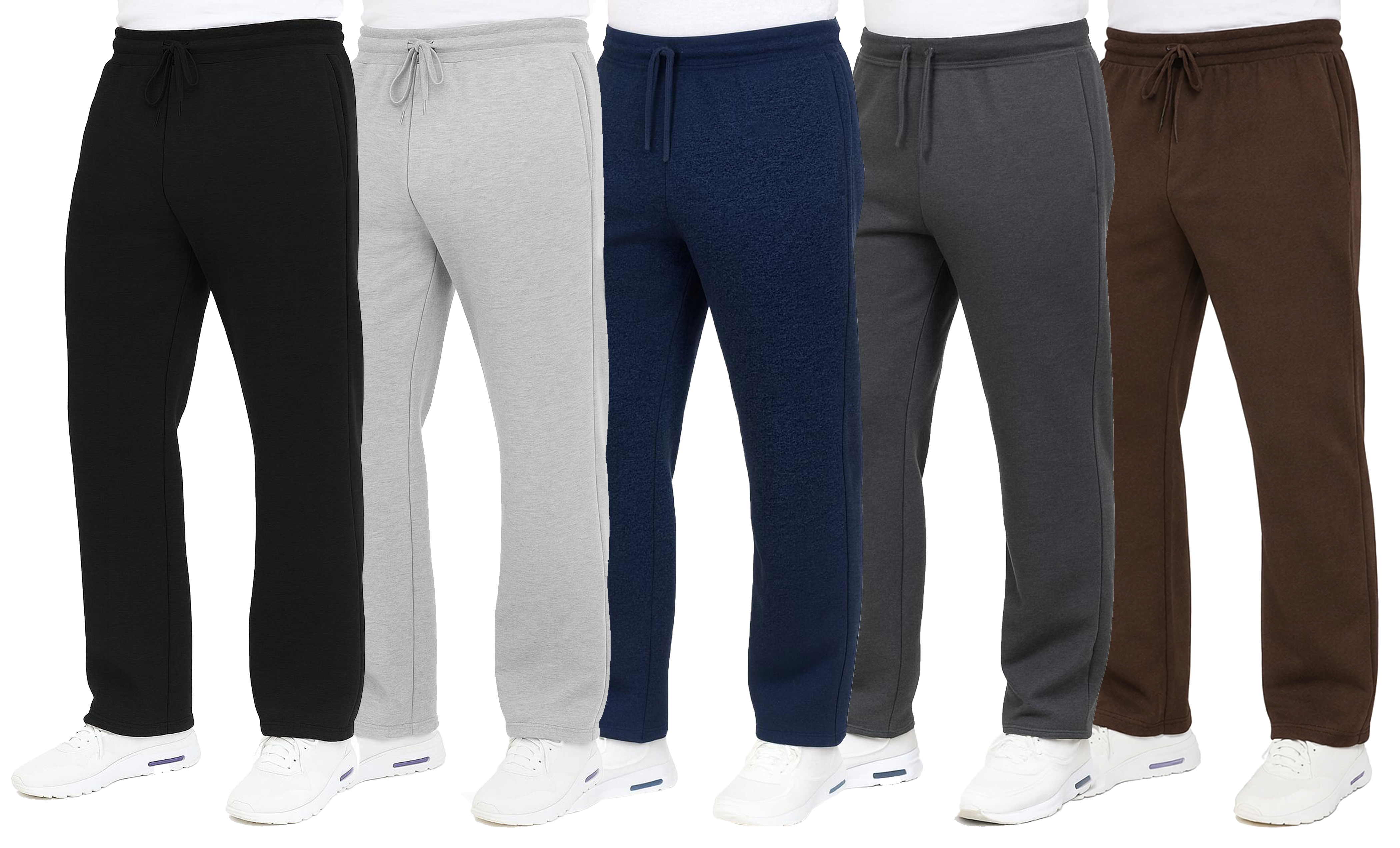 3Pk Mens Heavyweight Fleece Sweatpants - Gallery 10