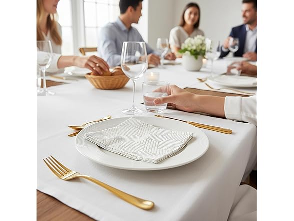 GeoPrism Gold Napkins 20pk