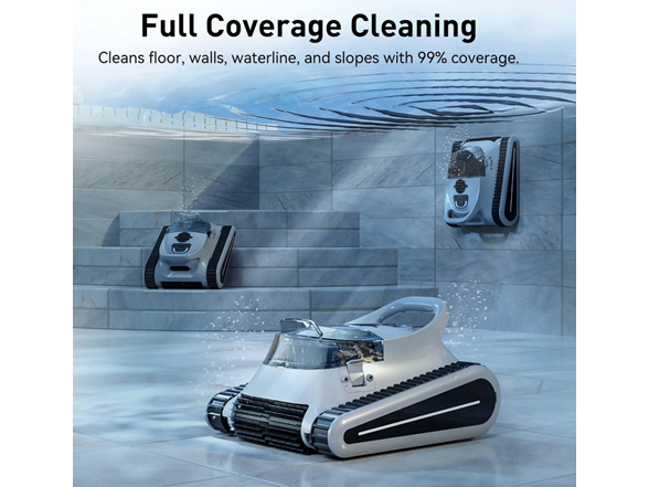 Seauto Crab Cordless Robotic Pool Cleaner Purple