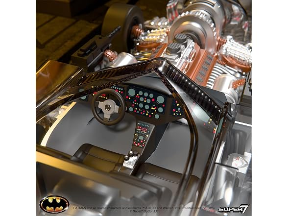 Super7 Super Cyborg Batman Batmobile 1989 13.9"