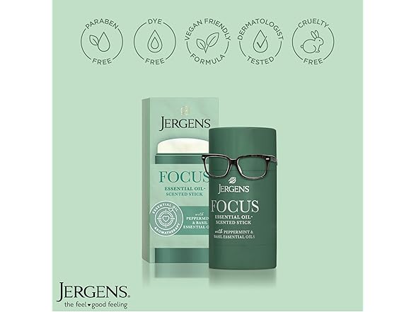 Jergens Focus Essential Oil-Scented Stick