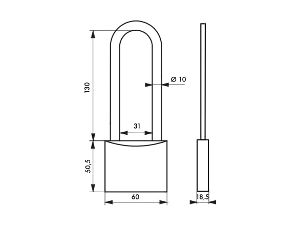 THIRARD Type-1 Brass Padlock Heavy-