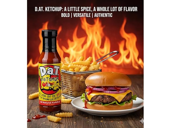 3 Items- Dat Sauce Ketchup & Measuring Spoons