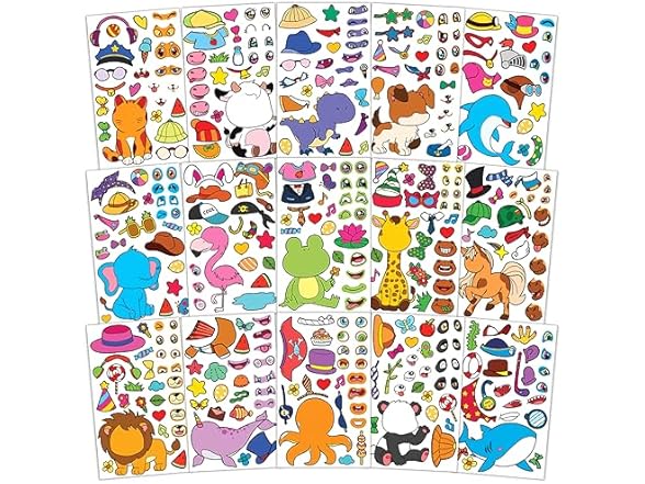 BOGIKI Make Your Own Animal Stickers