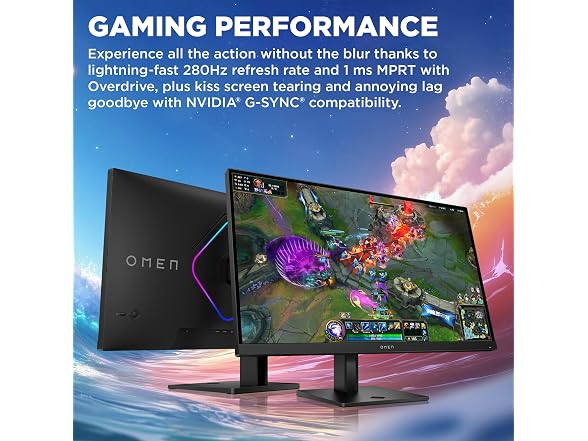 HP OMEN 27" QHD 280Hz Gaming Monitor