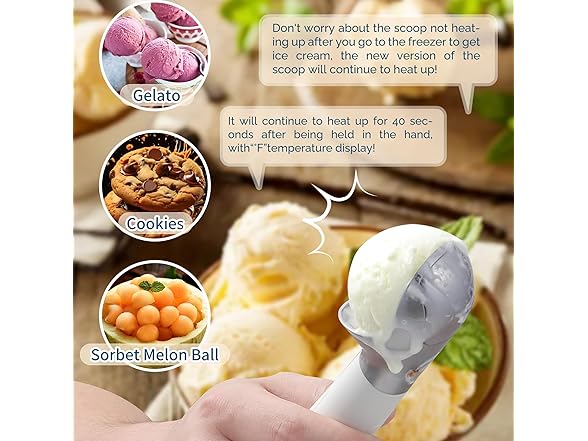 Heated Ice Cream Scoop