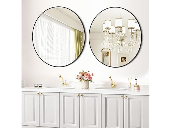 GAOMON Round Mirror 18" Bathroom Mirror