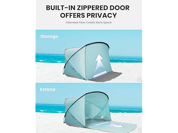OutdoorMaster Beach Tent for 3-4 Person