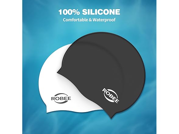 Robee Swim Goggles Cap and Case for All