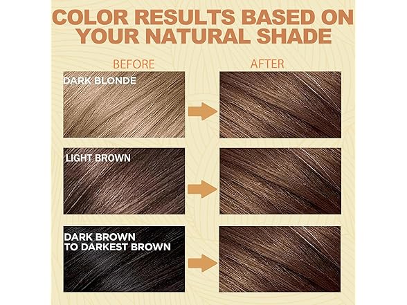 NCEPROHR Instant Brown Hair Dye Shampoo