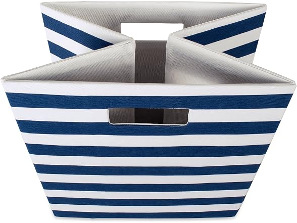 Polyester Cube Storage Collection Collapsible Hard Sided Bin