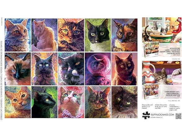 Louise Goalby - Cat Candids - 750 Piece Jigsaw Puzzle