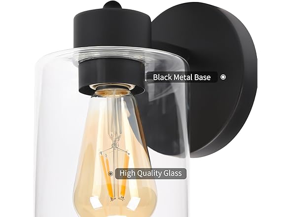 Black Bathroom Wall Sconces