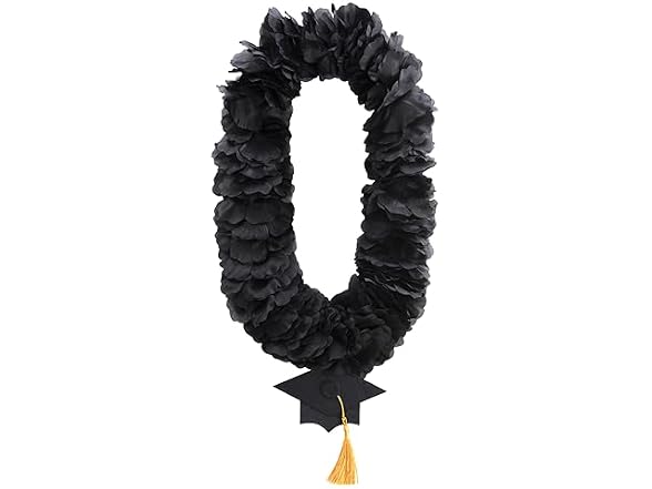 Party City Graduation Black Lei 6 Count