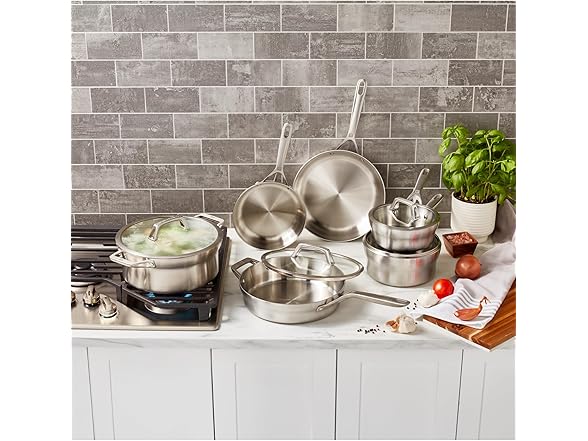 ZWILLING Motion Stainless Steel 10-pc Stainless Steel Cookware Set